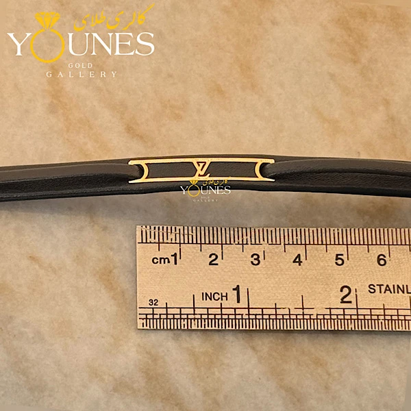 دستبند طلا چرم LV51